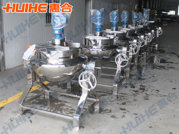 精美展示帶攪拌夾層鍋實拍圖,讓客戶更直觀的了解我們的產品!